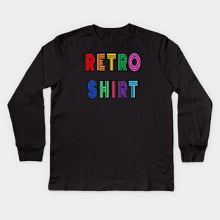 Retro Shirt Kids Long Sleeve T-Shirt